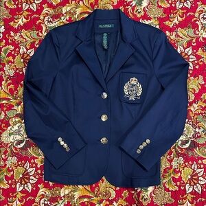 Ralph Lauren Blue Blazer with Gold Buttons